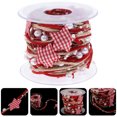 thumbnail image 3 of 1 Roll Christmas Five-pointed Star Ribbon DIY Ribbon Gift Ribbon Packing Ribbon, 3 of 9
