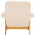 thumbnail image 6 of SAFAVIEH Attwell Accent Chairs, Cream Faux Shearling/Natural (32.9 in. W x 29.5 in. D x 32.7 in. H), 6 of 12
