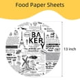 thumbnail image 2 of Hojas de papel para alimentos SweetStar, 13 cm (paquete de 100), resistentes a la grasa, 2 of 6