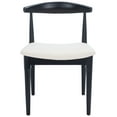 thumbnail image 5 of SAFAVIEH Lionel Retro Farmhouse Dining Chair, Black Body/White Seat, Set of 2, 5 of 13
