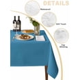 thumbnail image 2 of Blue Table Cloth, Modern Pure Wave Ride Waterproof Tablecloth for Rectangle Tables, Reusable Washable Fabric Table Cover for Restaurant Kitchen Dining Tables 60"x120", 2 of 6