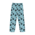 thumbnail image 3 of Vsdgher Cute Dog Footprints Print Mens Pajama Pants Sleep & Lounge Pants, PJ Bottoms With elastic waistb and Pockets, 3 of 5