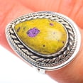 thumbnail image 1 of Atlantisite Ring Size 7.5 (925 Sterling Silver)  - Handmade Boho Vintage Jewelry RING73520, 1 of 2