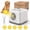 White + Gray, variant on CJC Automatic Dog Ball Launcher with 5 ETPU Balls, Pet Ball Thrower Toy Fetch Machine for S/M Dogs, 3 Distance Settings, White + Blue