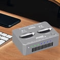 thumbnail image 3 of Dual-Bay External Hard Disk Box Gen2X 20Gbps M.2 SSD Enclosure M/B M Key Solid Disk Case M.2 M.3 NVME PCI-E, 3 of 4