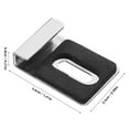 thumbnail image 2 of HONITANO 8Pcs Glass Clamp for Shelf Clear Mirror Holder Clips Square Shape Bathroom Glass Clamp Secure Mounting, 2 of 8