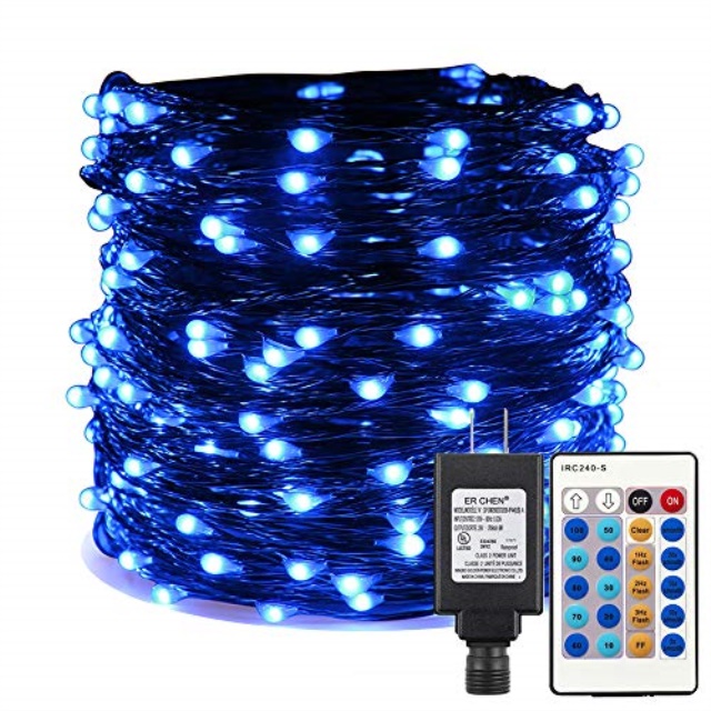 er chen dimmable led string lights plug in, superlong 165ft 500 led