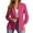 Hot Pink, variant on NARABB Women's Suit Blazers Solid Color Long-sleeved Cardigan Coat