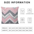 thumbnail image 6 of Nawypu Set of 2 White Modern Pastel Pink Gray Arrow Brushstrokes Pattern Pillowcases Home Decorative European Throw Pillow Case Cushion Covers Double Sided Printed White, 6 of 6