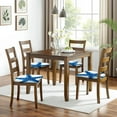 thumbnail image 6 of Summer Ocean Starfish Seat Covers for Dining Room Chairs Set Of 4,Stretch Printed Washable Chair Seat Cover with Elastic Ties and Button,Removable Waterproof Couch Cushion Covers, 6 of 6