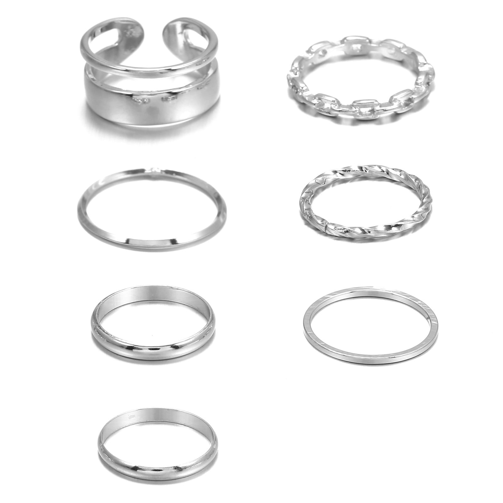 STEADY Gold Knuckle Rings Set for Women Girls, 7 Pcs Stackable Rings