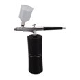 thumbnail image 2 of Máquina de aerógrafo facial, aerógrafo de inyección de oxígeno de mano, pulverizador humectante facial portátil de alta presión, negro, 20 ml, 2 of 14