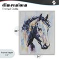 thumbnail image 4 of Stupell Industries Modern Vivid Equine Portrait White Framed Giclee Art, 24 x 30, by Svetlana Aleynikova, 4 of 8