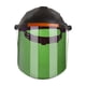 thumbnail image 1 of Máscara de soldadura con visera frontal abatible, multifuncional, material de PC protector. Verde, 1 of 9