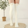 thumbnail image 2 of UJNDER Womens Over Knee Suspender Socks With Built In Silk Panty All In One Hosiery For Special Nights AO, 2 of 3