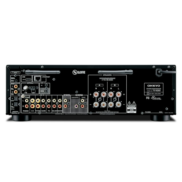 Onkyo TX-8260 Amplifier Network Stereo Receiver with Wi-Fi and