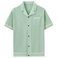 thumbnail image 4 of Men Short Sleeve Dress Shirt Slim Fit T-Shirts Cotton Summer T Shirts for Men Graphic Oversized Tshirts for Men Graphic Anime Get it Fast, 4 of 9