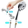 TRAHOOHigh Pressure Shower Head with Handheld, 6 Spray Functions