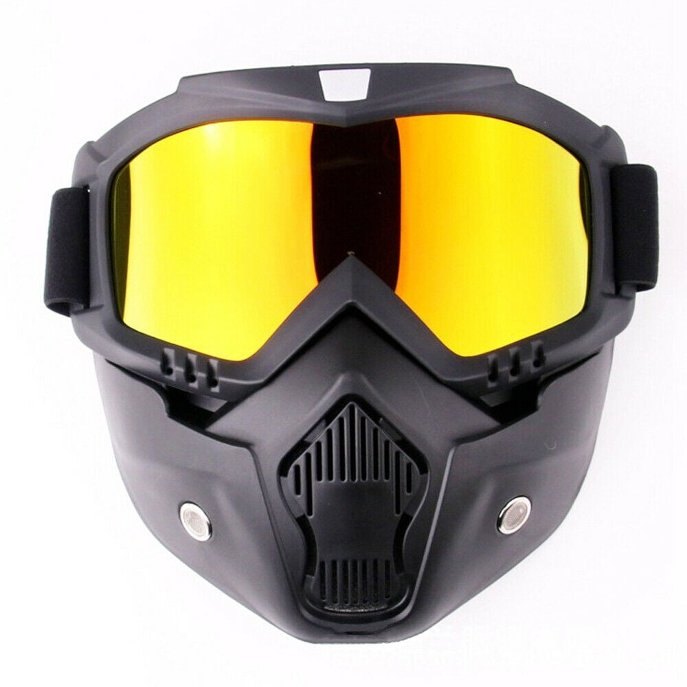 Sports  Snow Ski Snowboard Snowmobile MTB Face Mask Shield Goggles Glasses US 