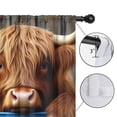 thumbnail image 4 of Blackout Kids Curtains,Highland Cow and Flowers Childrens Insulated Curtains Set Of 2,Bedroom Essentials,Toddler Room Decor 42x54in(106x137cm), 4 of 4