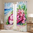 thumbnail image 2 of Homewish Boys Girls Cowgirl Floral Hat Blackout Curtains Set of 2 (52x84 Each),Exotic Style Window Curtains,Western Theme Curtains and Drapes,Super Cozy Room Decor, 2 of 6