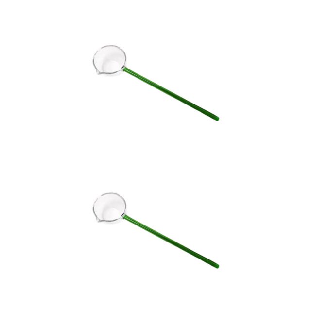 Guardoinrt Ladle Spoon for Cooking Sauces and Gravy in Restaurants Green 252x62mm 2Set