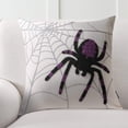 thumbnail image 5 of Phantoscope Halloween Holiday Collection Embroidery Decorative Throw Pillow, 12" x 20"/18" x 18", White Embroidery Halloween, 3 Pack, 5 of 5