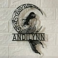 thumbnail image 2 of Handmadetneonsign Custom Mermaid On The Moon Metal Wall Art LED Light - Personalized Moon Mermaid, 2 of 3