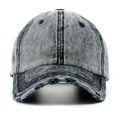 thumbnail image 2 of SikaFu Washed Cotton Cap Denim Plain Moto Gp Baseball Cap for Men Women Casual Outdoor Snapback Caps Kpop кепка мужская 여름모자 남성용, 2 of 6