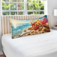 thumbnail image 4 of Starfish Coral Seashell Beach Sea Plush Pillow Cases Standard Size Ultra Soft Warm Pillowcases with Zipper 20"x26", 4 of 9
