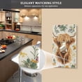 thumbnail image 5 of Yayeee Duplex Wall Plate 1-Gang 4.5"x2.7" Home Receptacle Light Switch Decorative Outlet Cover, Floral Cow, 5 of 7