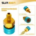 thumbnail image 4 of Tuyau de Charge Réfrigérant R134A R12 R22 avec Kit de Jauge, Tuyau de Recharge AC avec Jauge et Valve de Robinet de Perçage BPV31, Robinet de Canette R134A, Robinet de Canette R1234yf, R134A R1234yf Côté Bas Couple Rapide, 4 of 5