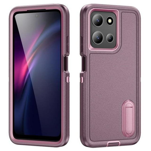for Motorola Moto G 5G 2025 Case, Motorola Moto G 5G 2025 Phone Case with Built in Kickstand, Shockproof/Dustproof/Drop Proof Heavy Duty Military-Grade Rugged Protective Cover for Moto G 5G 2025
