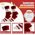 thumbnail image 6 of PEIBang Christmas Fuzzy Socks for Women,Holiday Stripe Slipper Socks,Warm Winter Xmas Stocking Stuffer Gifts, 6 of 6