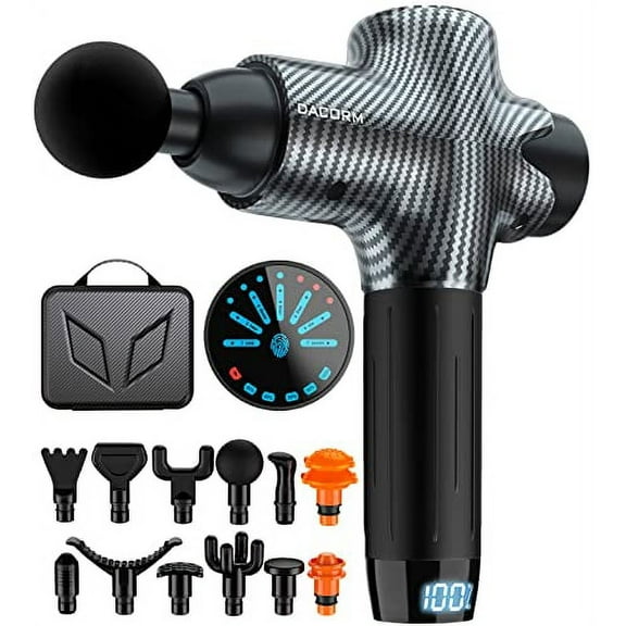 Massage Gun Deep Tissue Percussion Muscle Massage Gun for Athletes,Super Quiet Portable Electric Sport Massager,Handheld Deep Tissue Massager of Y8 Pro Max.(Carbon)
