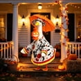thumbnail image 4 of AZXY Halloween Porch Goose Outfits, 23" Raincoat‑Style Goose Costume for Cement & Plastic Porch Goose Statue, Goose Clothes, Outdoor Halloween Decorations for Yard Lawn Patio Garden Porch, 4 of 5
