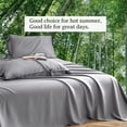 thumbnail image 2 of Simple&Opulence 100% Viscose from Bamboo Sheet Set 3Pcs, Cooling for Hot Sleepers, Soft Breathable Bed Sheets Set, 15" Deep Pockets, Luxury Hotel Silky Bedding Sheets (Gray,Twin), 2 of 7