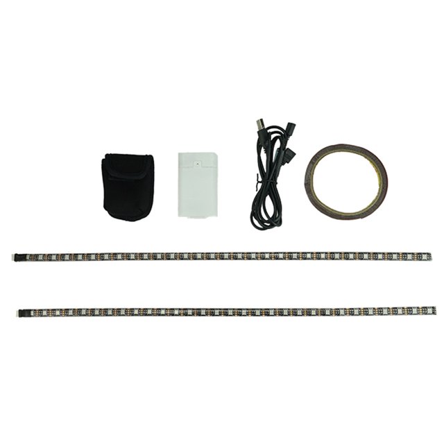 M365 Pro Scooter eléctrico Impermeable Tira de luz Chasis Lámpara de barra nocturna Ehuebsd Accesorios para bicicletas
