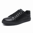 thumbnail image 5 of Men's Casual Sneakers - Flat Comfortable Walking Shoes Fashion Athletic Lace Up shoes in Black & White, 5 of 10