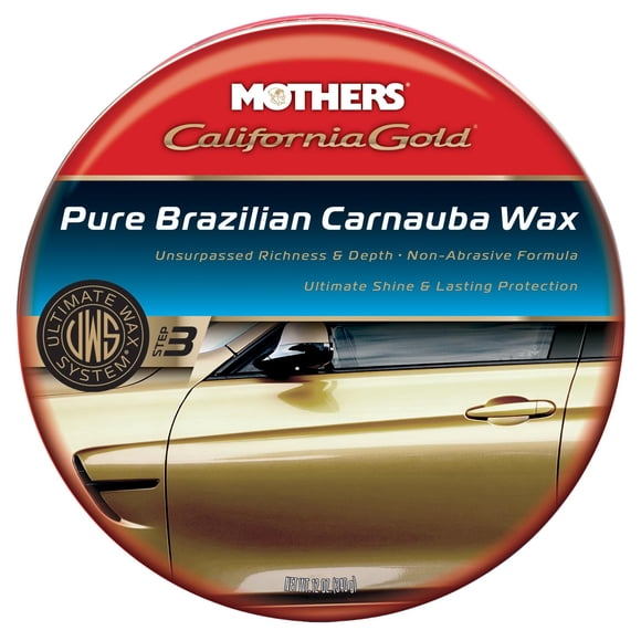 Mothers 35550 California Gold Pure Brazilian Carnauba Wax Paste, 12-Ounce (Ultimate Wax System, Step 3)