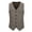 Coffee, variant on Men's Tweed Suit Vest Western Herringbone Wool Casual Retro Waistcoat Cowboy Style Sleeveless Jacket for Groomsman Black