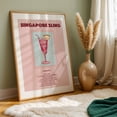 thumbnail image 3 of Singapore Sling - Singapore Illustration Cocktail Vintage Bar Typography Pop Art Retro Kitchen Decor Unframed Wall Art Print 4 x 6 inches, 3 of 60