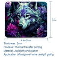 thumbnail image 5 of Wolf Desk Pad Mouse Mat Gaming Mouse Pad | Square 8.3x9.8 Inch Non-Slip Rubber Bottom Printed Suitable for Office and Gaming, 5 of 6