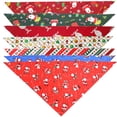 thumbnail image 4 of Billuyoard Toalla de saliva para mascotas de Navidad, pañuelo de animales pequeños, bufanda, babero, accesorio de decoración para fiestas, regalo, azul Ropa para mascotas regalo de Navidad Billuyoard PT000170-04, 4 of 6