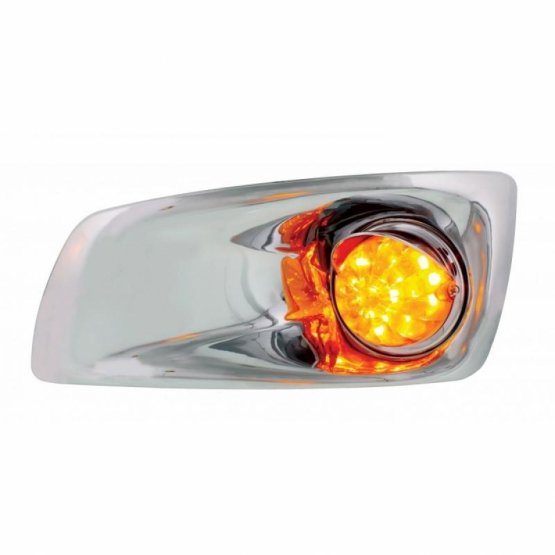 Led Kenworth T660 Dual Function Bumper Light W Visor Watermelon Style W Amber Lens Walmart Com Walmart Com