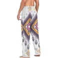 thumbnail image 6 of Ethic Ikat Bohemian Ghost Pajama Pants, Men's Lounge Pants Light with Drawstring and Pockets, Christmas New Year Birthday Father's Day Gifts, Small, 6 of 7
