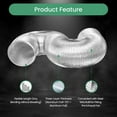 thumbnail image 2 of InfiniPower Dryer Vent Hose, Flexible 4 Inch Aluminum Ducting, Heavy Duty, 2 of 7