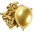 thumbnail image 1 of 100 Piezas Globos de LáTex Cromados MetáLicos Dorados, Helio Redondos 5 Pulgadas para Bodas GraduacióN Aniversario Baby Shower, 1 of 5