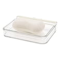thumbnail image 5 of Unique Bargains 1 Pc Waterproof Soap Holder Wall Mounted White Clear Soap Holder for Bathroom 5.31"x4.13"x1.1", 5 of 6