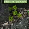 thumbnail image 3 of Unique Bargains Betta Fish Tube Tunnel Betta Cave Tube Tunnel with Holes Betta Fish Tube House Black, 3 of 7